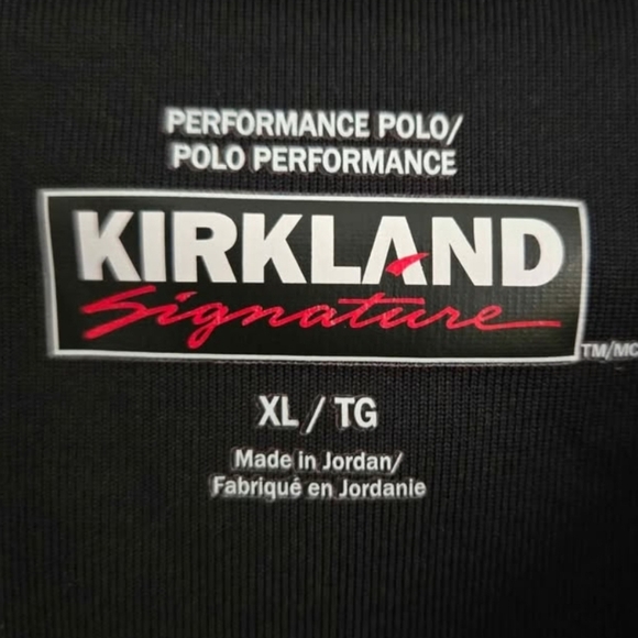 Kirkland Signature Men's Black Striped Performance Golf Polo Shirt Size XL - Picture 5 of 7